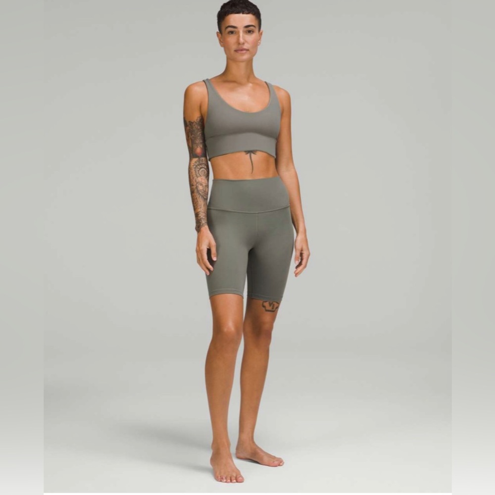 Lululemon Align Bra Reversible A/B | Size 8 | Grey Sage/Dark Olive